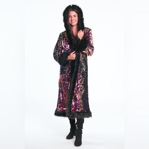 NEW Tamo Design Baroness Sequin Coat! Exquisite! Small/Med